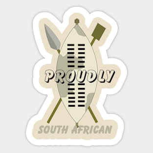 PROUDLY SOUTH AFRICAN Sticker